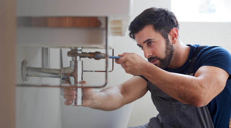 Water heater thermostat replacement in Ora, IN